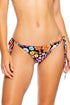 Luli Fama Love Spell Wavy Ruched Back Tie Side Bottom